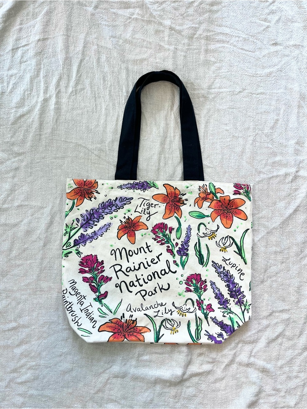 Mount Rainier National Park Canvas Tote Bag